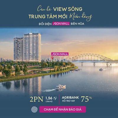 Chỉ từ 1.02 tỷ có ngay căn hộ view sông Đồng Nai trung tâm Biên Hòa