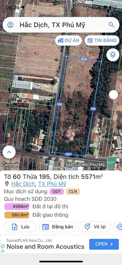 ĐẤT PHÚ MỸ CẦN BÁN 4000m2, 5000m2 8000m2, 1ha, 2ha,6ha làm kho bãi SX