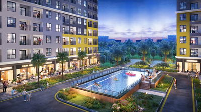 Bán căn hộ 2PN Bcons City-Tháp Green Emerald nội thất cao cấp,TT trước 360triệu, cuối 2025 giao nhà