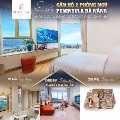 Căn góc 2PN+1 tầng trung *** tại Peninsula  – cho thuê từ 25tr
