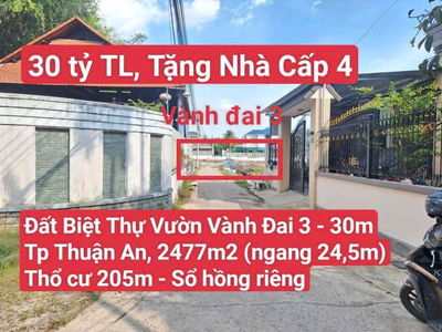 Đất Biệt Thự Vườn Giáp Vành Đai 3 Tp. Thuận An ( Thuận An Tp HCM)