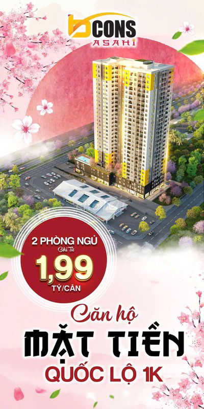 🌸 BCONS ASAHI – Căn hộ phong cách Nhật Bản giữa lòng Dĩ An 🌸