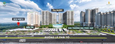 The glory Becamex TOKYU cho thuê căn 2 phòng ngủ rẻ ngay trung tâm TPM