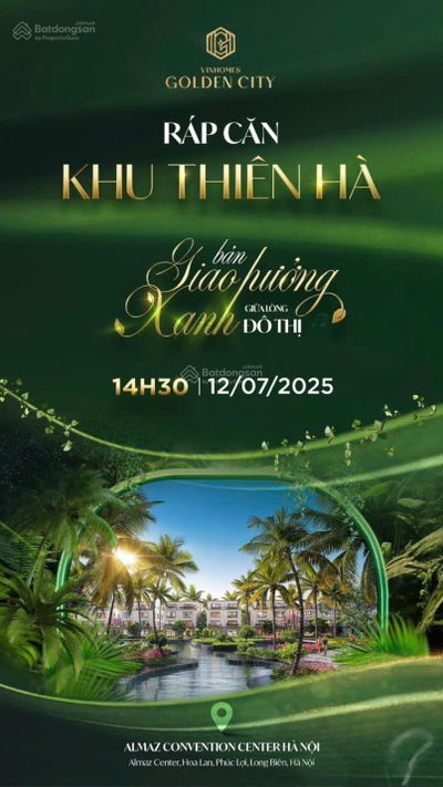 Bán BT 8PN 6,1 tỷ ở Vinhomes Golden City, 75m2, 5 tầng, Dương Kinh, Hải Phòng