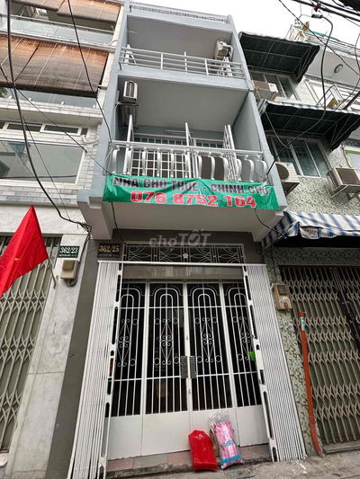 Nhà 362/25 Nguyễn Đình Chiểu, Q3, 3x9m, 4 tầng, 3PN - 2WC, giá 14 tr/