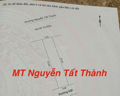 Bán đất 2 mặt tiền Trước Sau Nguyễn Tất Thành