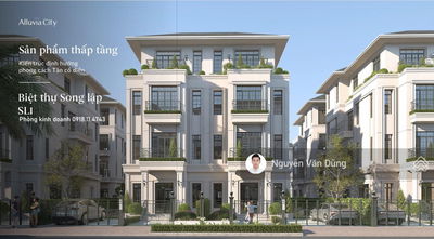 Biệt thự Song lập chỉ từ 23.2 tỷ căn 180m2 4 tầng. Lh 0918 114 ***