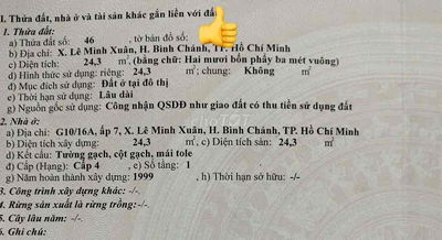NHÀ 24M2 1TRỆT 1LẦU, SỔ HỒNG RIÊNG