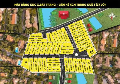Chính chủ bán 37 lô đất tại thị trấn An Dương KCN Tràng Duệ 3 đầu tư chắc thắng giá bán 8 - 10tr/m2