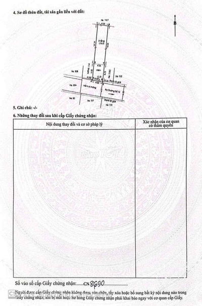 ĐẤT BÌNH LONG- 4x20 - HẺM XE TẢI 1/