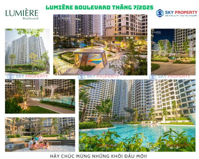 GIỎ HÀNG 7 CĂN GIÁ TỐT NHẤT TẠI LUMIERE BOULEVARD - CHIẾT KHẤU 9.5%, 10% NHẬN NHÀ Ở NGAY