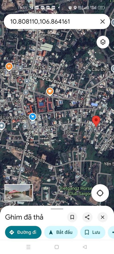Kẹt tiền bán lô góc 2MT Đường 8, KD tốt gần chợ, 72 m2 TC chỉ 5,5 tỏi