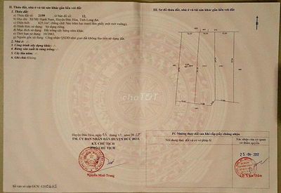 Chính chủ bán đất 600m2, hẻm oto, 1 sẹc, ngay sát tỉnh lộ 824,