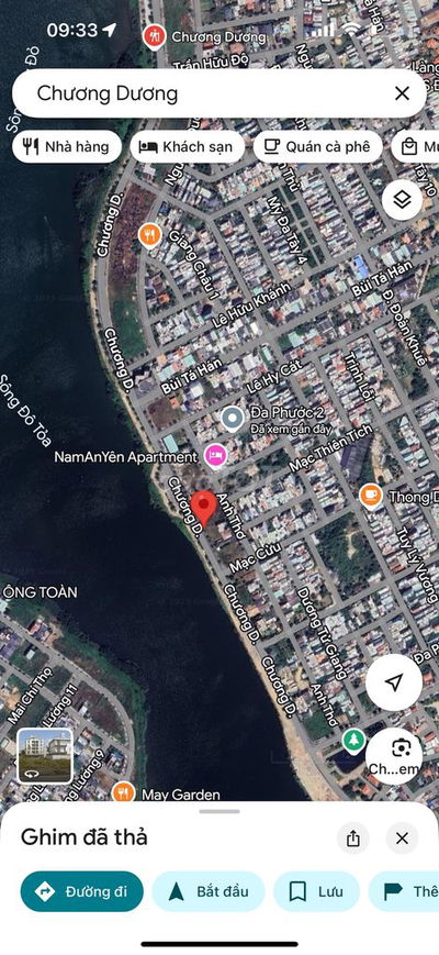 Cho thuê 300m2 đât đường CHƯƠNG DƯƠNG Nam Việt Á