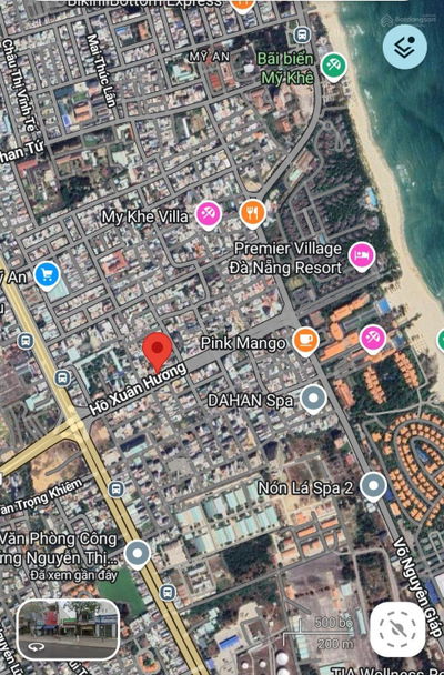 BÁN ĐẤT ĐƯỜNG HỒ XUÂN HƯƠNG, DT 265M2 NGANG 10M GẦN BIỂN MỸ KHÊ