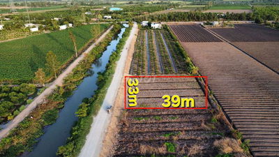 1315m2 Mặt Tiền 33m HẬU 39m,ĐƯỜNG XE TẢI,ĐỐI KÊNH LÀ BÌNH ĐỨC BẾN LỨC