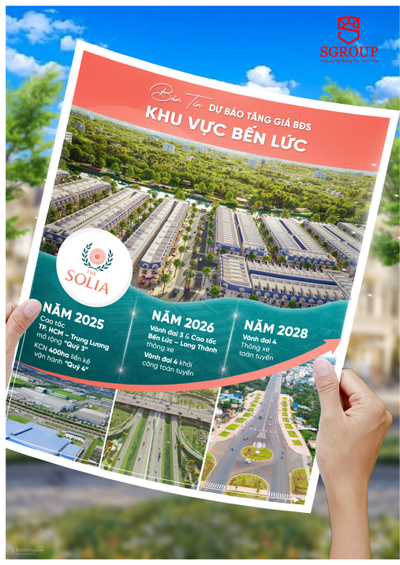 SỞ HỮU ĐẤT NỀN THE SOLIA BẾN LỨC - PHÁP LÝ SỔ ĐỎ, GIÁ CHỈ TỪ 1,8 TỶ/NỀN