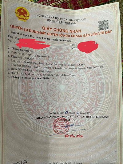 đất lộc ninh chính chủ cần bán .