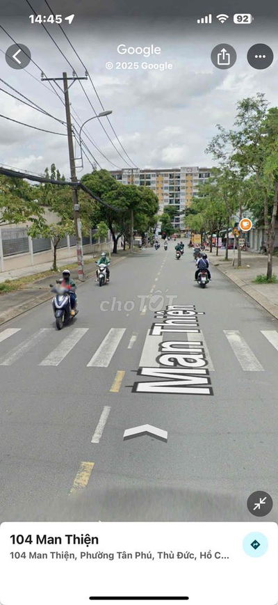 500m2 ful thổ cư mặt tiền Man Thiện Thủ Đức HCM bán gấp