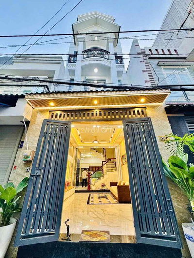 hẻm xe hơi gần mặt tiền Phạm Văn Chiêu trệt 3 lầu 4 phòng ngủ