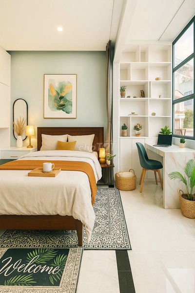 Chính chủ cho thuê căn hộ 1 phòng ngủ 45m2 full nội thất cao cấp