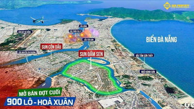 Sun Group mở Bán Biệt thự Đầm Sen tại Hoà Xuân trung tâm TP Đà Nẵng chỉ 50tr/m2! Sổ đỏ từng lô