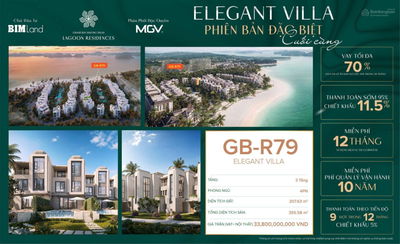 Chỉ duy nhất tại Hạ Long biệt thự mặt biển sổ hồng sở hữu lâu dài 355m2 sàn Lagoon Residences