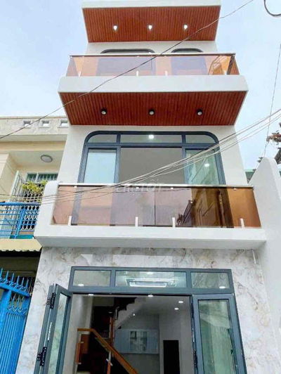 Cho thuê nhà mới - 3 tầng - Ngnag 4 dài 10 - ĐVB Quận 4.