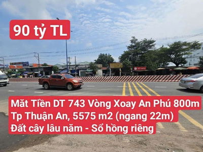 Đất Mặt Tiền DT 743 Kho Xưởng Gần Vòng Xoay An Phú, P. An Phú, Tp HCM