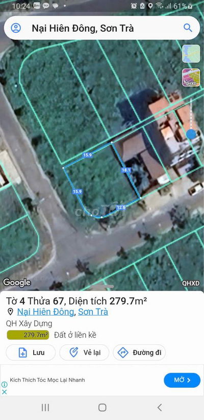 Cho thuê lô đất Ngang 10 m đường Trần Sâm -Đà Nẵng