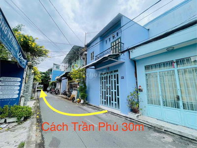 NHÀ 1 TRỆT 1 LẦU - MẶT TIỀN HẺM 118-120 TRẦN PHÚ 1 TỎI 520
