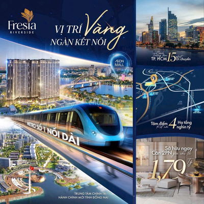 👍 Fresia Riverside – Căn hộ ven sông, cơ hội đầu tư sinh lời bền vững👍