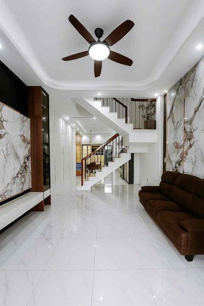 CHO THUÊ NHÀ 1 TRỆT 1 LẦU MỚI ĐẸP KDC PHÚ AN, 3 PHÒNG NGỦ, FULL NỘI TH