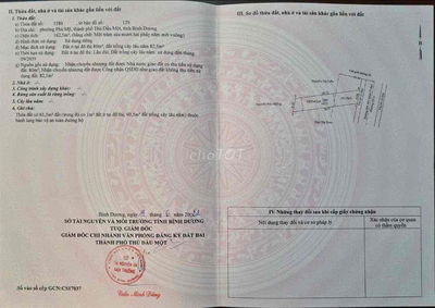 Bán đất mặt tiền ĐX-001 Phú Mỹ Giá Rẻ