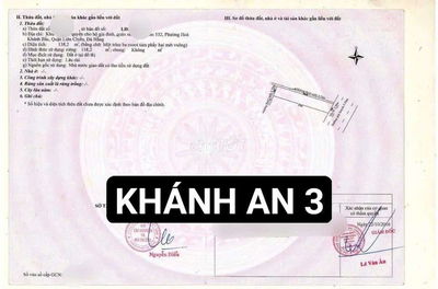 NHÀ 2 tầng, đất 138m² MT Đường KHÁNH AN 3, gần ĐH Sư Phạm & Bách Khoa