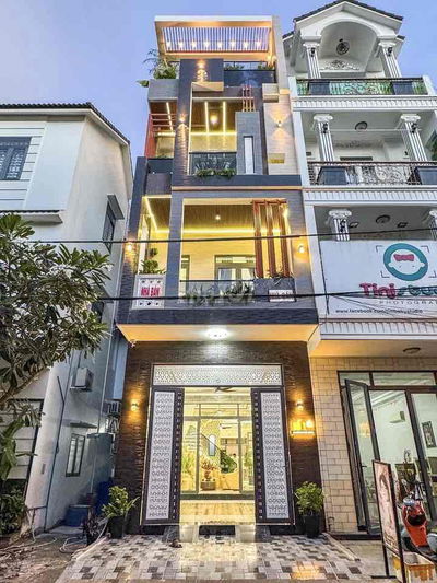 SIÊU PHẨM TRỆT 3 LẦU SÂN THƯỢNG FULL NỘI THẤT - 5PN - KHU DÂN CƯ 91B