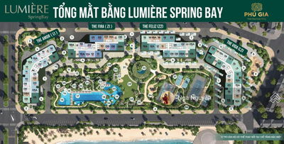 6.4 tỷ sở hữu căn góc 3PN(86m2) Lumiere SpringBay view bể bơi Hồ tạo sóng Wave Park đẹp lung linh