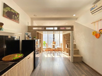 PHÒNG CÓ GÁC_30m2_CỬA SỔ VIEW KÍNH ĐẸP_HỒ VĂN HUÊ_GẦN PHAN XÍCH LONG