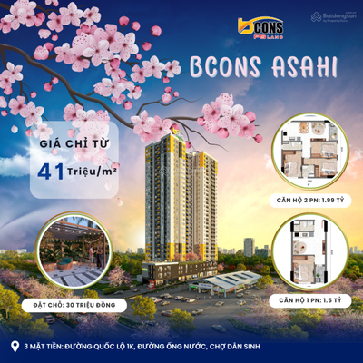 Chỉ với 360 triệu sở hữu căn hộ Nhật Bản ngay mặt tiền QL1K gần Làng Đại học. Cách metro chỉ 5 phút