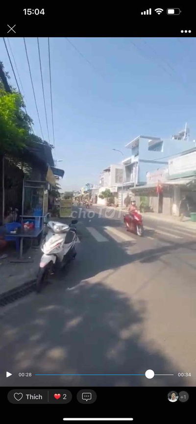Đất sau Lưng Chợ Hóc Môn diện Tích 15x44m =640m (300m2 Thổ)
