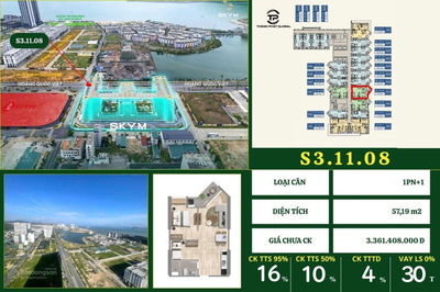 Quỹ thưởng dự án SkyM Hạ Long - bảng giá S1 S3 không tăng - full chính sách chiết khấu lên đến 19%