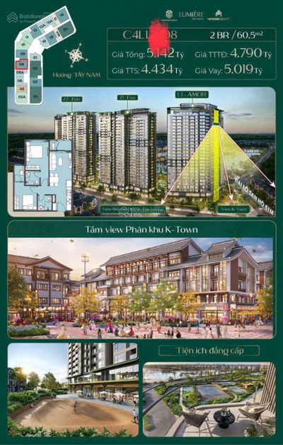 GẤP! CĂN 2N tầng trung VIEW PHÁO HOA giá tốt nhất còn sót lại trên bảng hàng LUMIERE SPRING BAY.