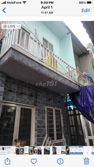 Nhà Nhỏ DTSD 32m2, 1 Lầu Suốt , Hẻm Xe Hơi, Cách Huỳnh Tấn Phát 400m