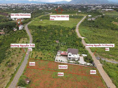 Bán gấp lô đất 2 mặt tiền P2, Trung tâm TP Bảo Lộc