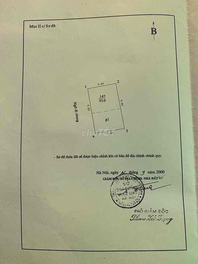 Siêu ngon! Khương Trung, 15m ra ô tô, xác định bán đất. 53m. Chỉ 7,3ty