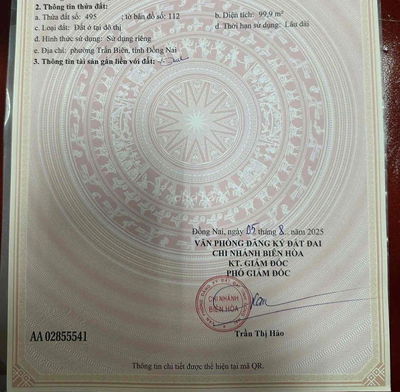 Bán đất KDC Quang Vinh 5 x 20 giá rẻ nhất khu