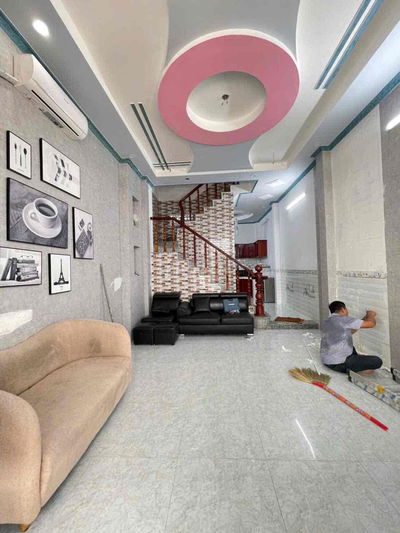 Nhà 4 phòng 3 máy lạnh KDC Thới Nhựt 1