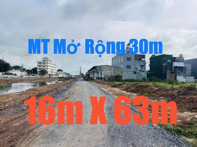 💥ĐẤT 16m X 63m- Mặt Tiền Đường 30m-Full Thổ Cư-XTĐ-HM