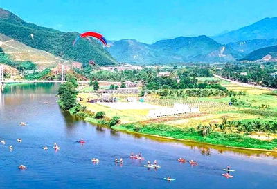 Đất xây nhà vườn gần sông cu đê 200m, 327m2 có 120m2 đất ở