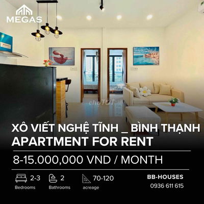✅ Cho thuê căn hộ 2PN full nội thất _ Bình Thạnh _ Phú Nhuận